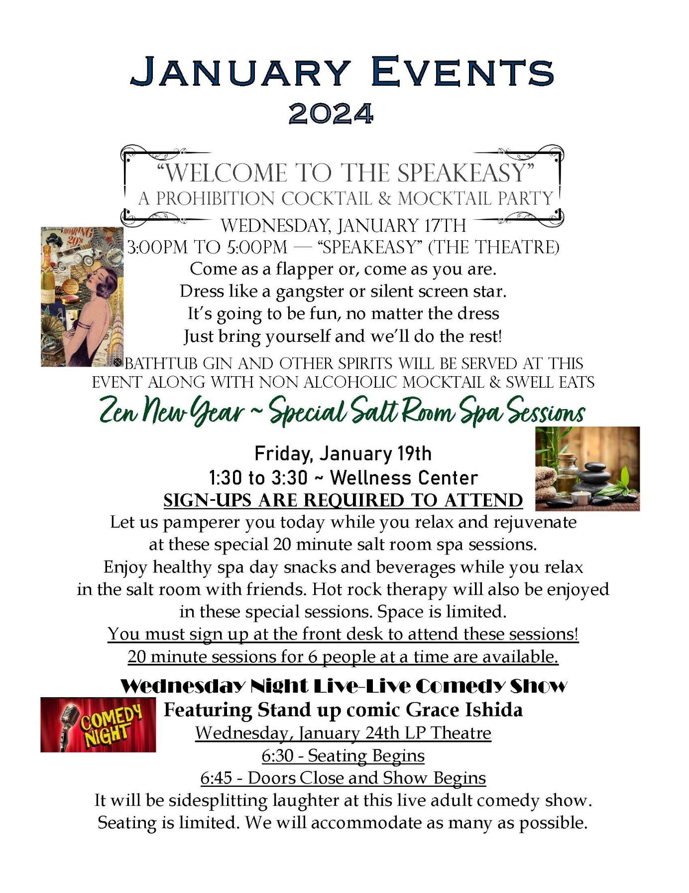 January 2024 Events Laurel Parc