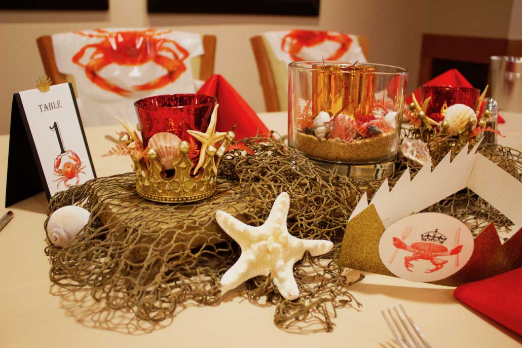 Crab table at Laurel Parc Senior Living in Portland Oregon