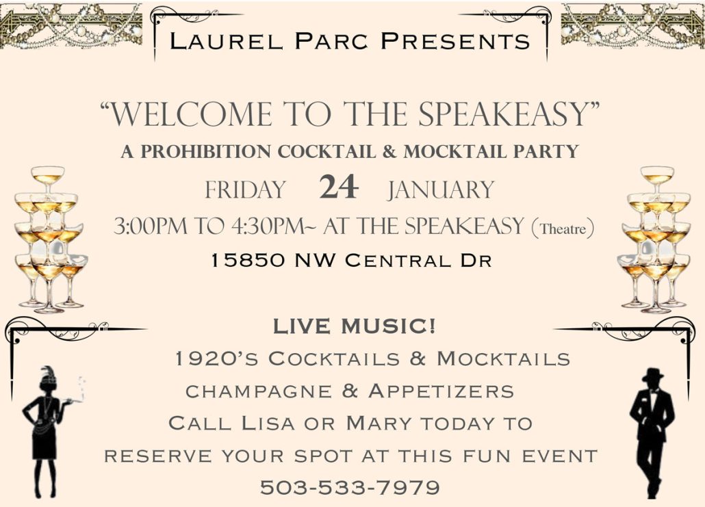 Event Invitation at Laurel Parc Senior Living in Portland Oregon